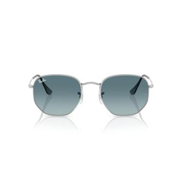 Imagem de Óculos de Sol Ray-Ban Hexagonal 0RB3548N 003/3M Tam 51 / Prata - Lentes Azul Gradiente