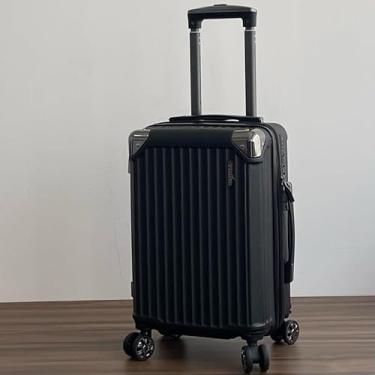 Imagem de Mala de Bordo ABS 10kg 17” a 21” Polegadas Mala de Viagem com Rodinhas 360° Cadeado Código (Preto-17”(8KG) Modelo-DDD333)