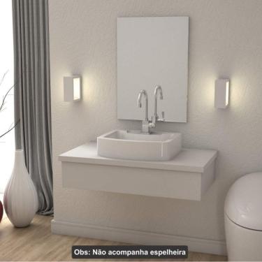 Imagem de Bancada Para Banheiro 80cm Com Cuba Aria Rt41 800w Metrópole Compace