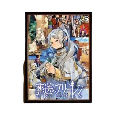 Imagem de Anime Frieren Poster Estética Minimalista para Sala de Estar Decoração