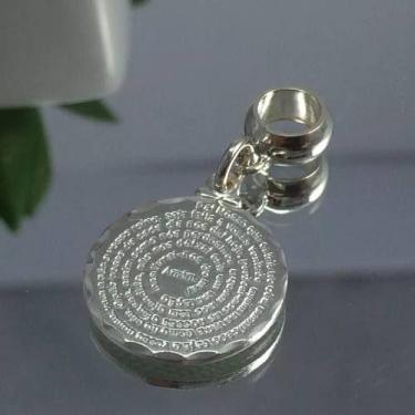 Imagem de Berloque Charms Pingente Prata Maciça 925 Pai Nosso - Lojas La&Ny Prat
