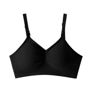 Imagem de Sutiã De Amamentação Sem Costura Respirável Com Fecho Frontal De Uma M