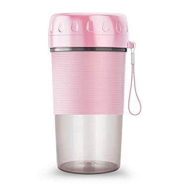 Imagem de Copo de liquidificador portátil para smoothies e milkshakes máquina mistura frutas removível recarregável via USB esportes viagens atividades ao ar li