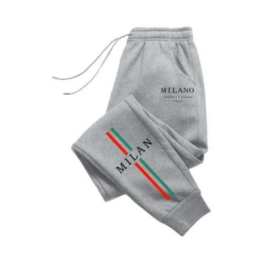 Imagem de Calças Jogger Masculinas De Alta Qualidade Com Estampa Da Cidade De Mi
