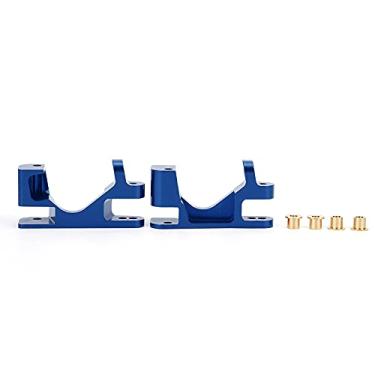 Imagem de Base frontal de liga de alumínio C Carrier Acessórios modelo RC Precisão CNC usinado leve ajuste durável para caminhão Traxxas Slash 4X4 1/10 escuro vermelho opcional (Azul escuro)