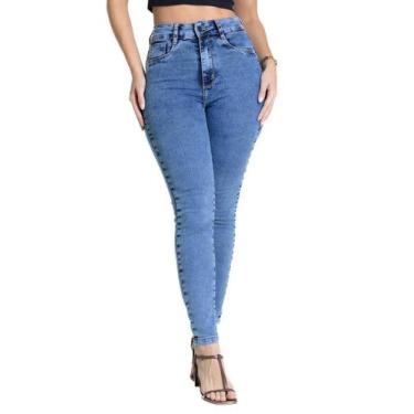 Imagem de Calça Jeans Sawary Push Up - 281343 - Azul médio 42, Azul, 42