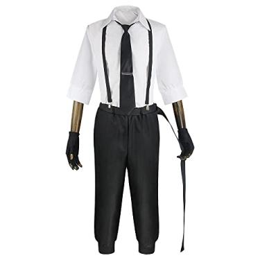 Imagem de CHUANHUA Bungou Stray Dogs Nakajima Atsushi Cosplay Anime Personalização Masculina (Médio)