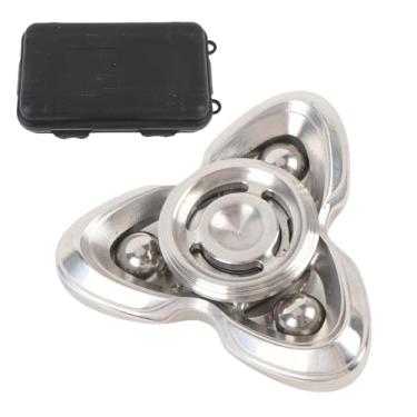 Imagem de Ainoli triângulo ponta do dedo giroscópio brinquedo alívio do estresse descompressão mão rotativa brinquedo para adultos crianças aço inoxidável