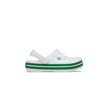 Imagem de Sandália Crocs Crocband Branco/Verde-Unissex