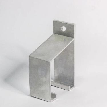 Imagem de Kit Com 4 Suportes De Alumínio Perfil Côncavo - Natural