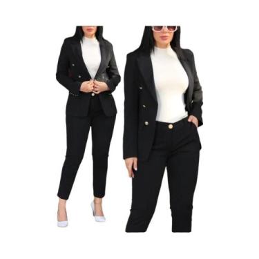 Imagem de Conjunto De Moda Feminina De Outono Com Blazer E Calças De 2 Peças, Ci