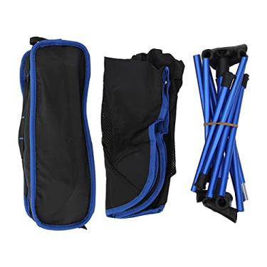 Imagem de Cadeira ao ar livre portátil dobrável ultra leve de alumínio cadeira de pesca para acampamento churrasco piquenique real 150kg capacidade