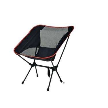 Imagem de Cadeira de acampamento dobrável leve, cadeira removível para piquenique e pesca, portátil, cadeiras de praia, itens domésticos (preto)