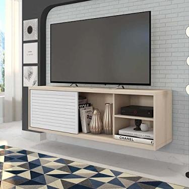 Imagem de Rack Suspenso para Tv até 55 Polegadas 136cm em Bp Porta Pier Multiverso Espresso Móveis