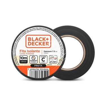 Imagem de Fita Isolante 5M X 18Mm Preto Black+Decker Bdmt-0001-01