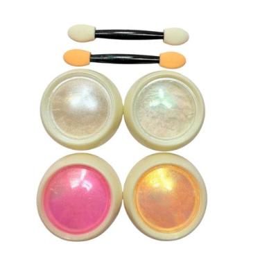 Imagem de Pó Asa de Borboleta Colorido Nail Art  Kit com 4 Unidades - Real Love