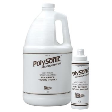 Imagem de Polysonic Loção de ultrassom Polysonic, frasco dispensador recarregável de 3,5 litros – 4 unidades, 400 ml