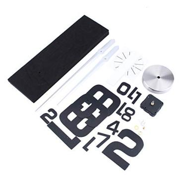 Imagem de Kit de relógio de parede DIY Adesivo de superfície de espelho 3D grande moderno e elegante decoração de sala de escritório em casa autoadesivo à prova d'água não tóxico Design