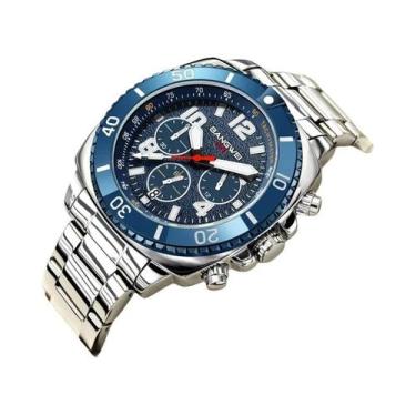 Imagem de Relógio Masculino De Luxo Esportivo Militar Em Aço Com Cronógrafo E Mo