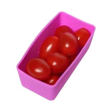 Imagem de Divisor De Almoço De Silicone Reutilizável, Caixa Bento Micro-ondas, R