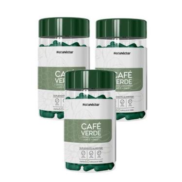 Imagem de 3x Extrato Café Verde 60 Caps. 500mg - Natunéctar