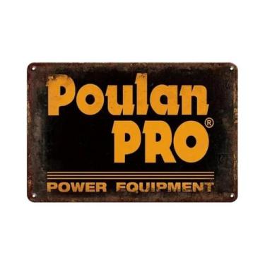 Imagem de Placa De Metal Retrô Vintage Da Marca Stihl Para Decoração De Parede E