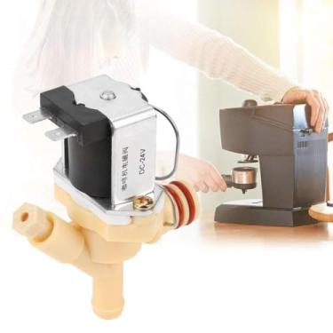 Imagem de AUNMAS Válvula Solenóide Elétrica Normalmente Fechada DC 24V Válvula de água Ajustável para Máquina de café
