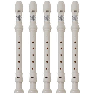 Imagem de Kit 5 Flautas Doce Barroca FL 20B New York