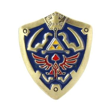 Imagem de Chaveiro Hylian Shield Breath of the Wild Majora's Mask Triforce Para 
