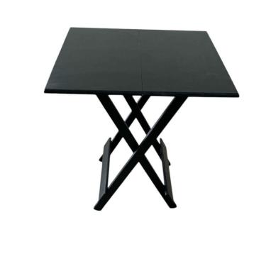 Imagem de Mesa Dobrável Com Tampo Em Mdf Preto