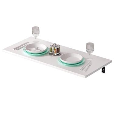 Imagem de Mesa De Parede Dobravel Supensa Com Suporte 90x45