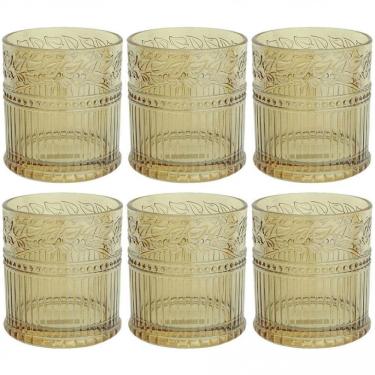 Imagem de Conjunto De Copos Baixos L`hermitage Republic 330 Ml 6 Peças Ambar