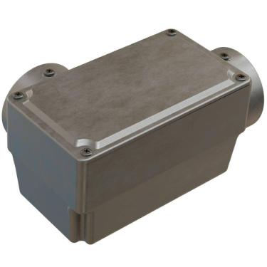 Imagem de Caixa de Derivação Fixa Conduletzel Sem Pintura Tipo Ll de 2 com Tampa E012050075 Wetzel Caixa D