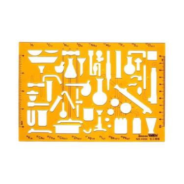 Imagem de Régua Circular Oval De Resina K Durável Para Desenho, Medição E Gabari