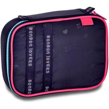 Imagem de Estojo Box Escolar Multifuncional Azul Marinho Fashion - Shop Mix