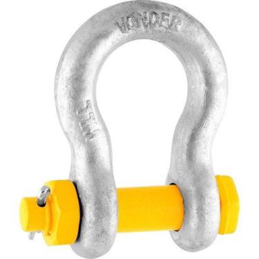 Imagem de Manilha Para Cabo De Aço 3/4 Curva Pesado Galvanizado Com P - Vonder P