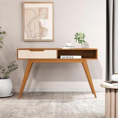 Imagem de Aparador Tucumã 1 Gaveta 1 Porta com Vidro 136cm Madeira Maciça com Pu