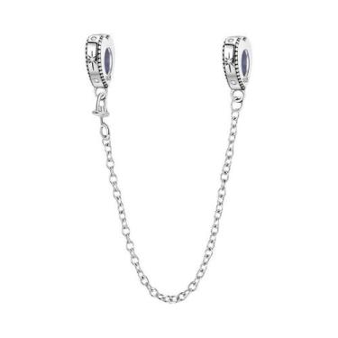 Imagem de Pulseira Feminina De Prata 925 Com Berloques De Café E Corrente De Seg