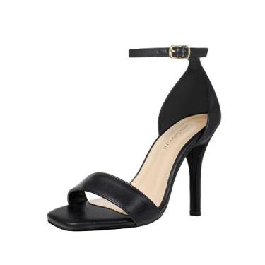Imagem de Sandália Salto Alto Fino 12 cm Luiza Sobreira Preta Mod. 2244, 37