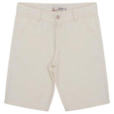 Imagem de Bermuda Juvenil Look Jeans Linho Bege - 8 - UNICA-Unissex