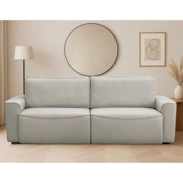 Imagem de Sofa 3 Lugares Retratil Reclinavel 210cm Linho Nobile Ferguile