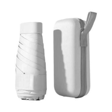 Imagem de Guarda-chuva Compacto Mini Para Mulheres, Leve, 5 Dobramentos, Proteçã