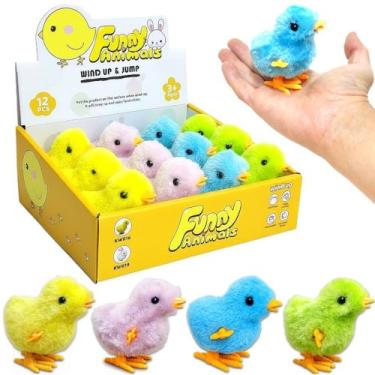 Imagem de Display 12 Pintinhos De Corda Coloridos Para Lembrancinha Festa Infant