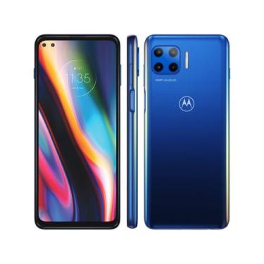Imagem de Smartphone Motorola Moto G 5G Plus 128GB - Azul Oceano 8GB RAM Tela 6,