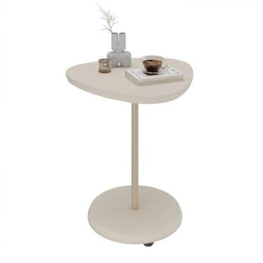 Imagem de Mesa Lateral Triangular Bel Off White - Modern