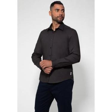 Imagem de Camisa Social Manga Longa Grafite-Masculino
