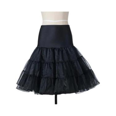 Imagem de Saia Vintage De Organza Curta Com 3 Camadas, Crinolina Retrô, Saia Tut
