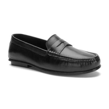 Imagem de Mocassim Centuria Casual em Couro Preto - Centuria Calçados, 40