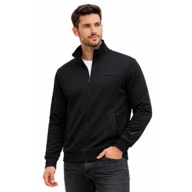 Imagem de Jaqueta Blusa de Moletom Red Nose Masculina Red Nose Com Zíper, Preto 