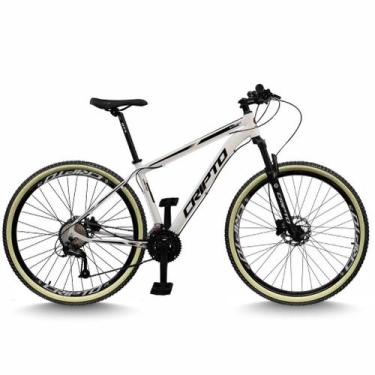 Imagem de Bicicleta Aro 29 Cripto 24 Marchas Freios Disco e Suspensão Pneu Bege,